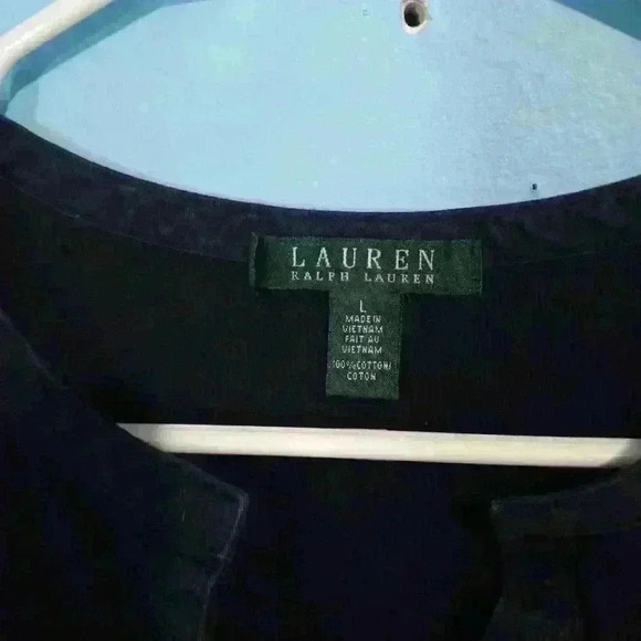 Lauren Ralph Lauren, size L, nautical cotton casual short sleeve polo shirt - Picture 2 of 3